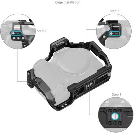 SmallRig 5954 - klatka do Canon EOS R6 Mark III / R6 Mark II - montaż